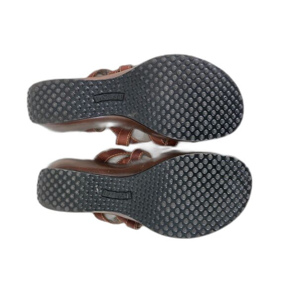 Eastland Leather Heeled Sandals Women 11 Brown - Picture 7 of 7